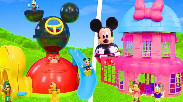 Toy video: Minnie & Mickey Mouse Houses for Kids