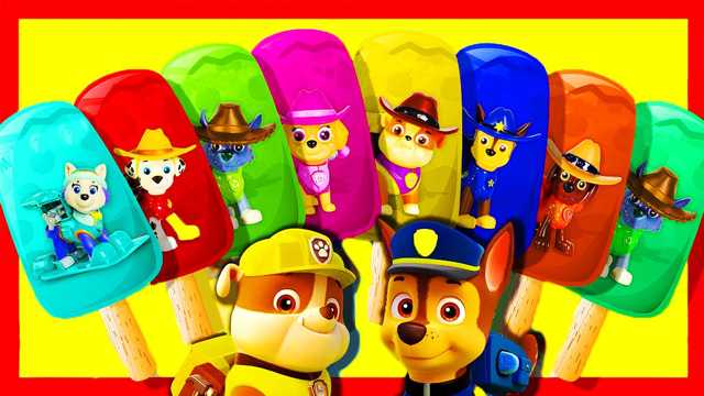 วิดีโอของเล่น: ไอศกรีมหลากสี | เรียนรู้สีด้วยของเล่น Paw Patrol | เรียนรู้ตัวเลข