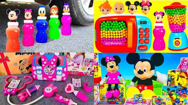 Vídeo de juguetes: Jugar con Minnie Mouse Voltear divertidos juguetes para niños