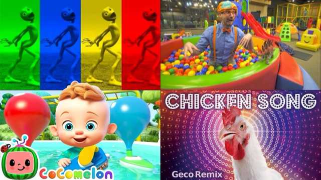 Toy video: Let's color little houses!