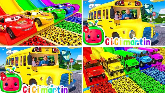 Video đồ chơi: Xe ô tô lắp ráp McQueen Bóng đá bất ngờ Xe đường phố với Học màu sắc cho trẻ em