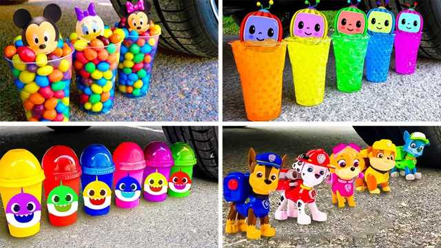Video đồ chơi: Đạp xe nghiền nát những thứ giòn và mềm! - bóng bay, bí ngô Halloween, kim và nhiều thứ khác!