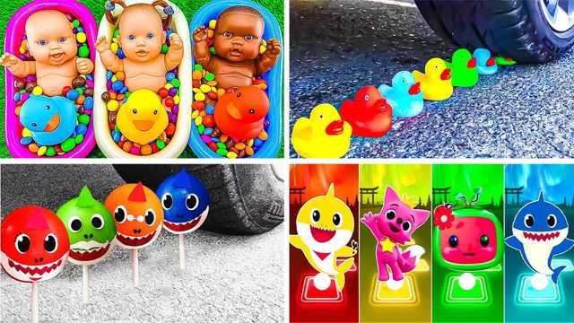 Video đồ chơi: Hãy đến xem bồn tắm đầy màu sắc | Giờ học đồ chơi vui nhộn