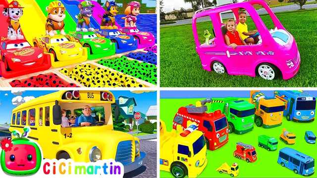 Vídeo de juguetes: Balón de fútbol sorpresa para armar el auto de McQueen | Vehículo de calle con colores para aprender para niños