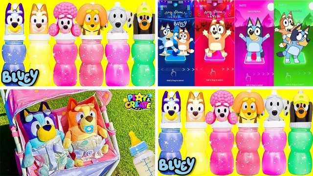 Vídeo de juguetes: Alimentación de Bluey y Bingo Lunch & Play Toy Blender y Fun Toy Learning Time