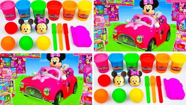 Vídeo de juguetes: Descubre los colores con las divertidas bolas Play Doh de Mickey Mouse