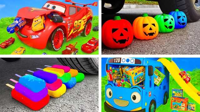 Toy video: Colorful Pumpkin Playtime for Kids🚗🚗