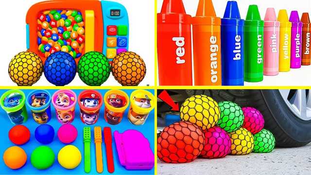 Toy video: Color Toys Video | Learn colors with fun toy ball and crayon