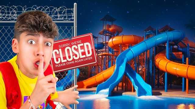 Kids Video: Sneaking into a closed water park