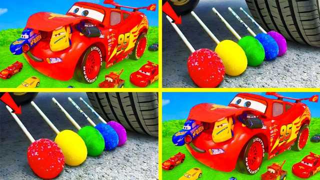 Toy video: Crushing Crunchy & Soft Things with a Car! Experiment: Balloons vs Car
