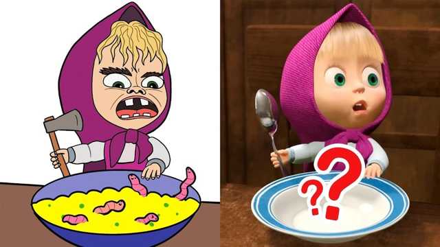 El dilema de las gachas con gusanos de Masha